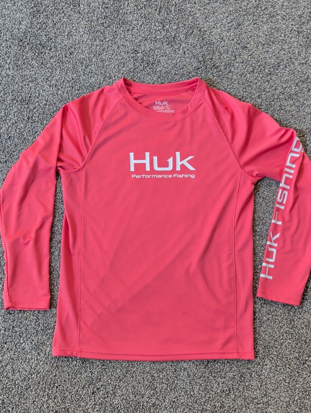 Huk Performance Fishing Long Sleeve Shirt - Coral Pink